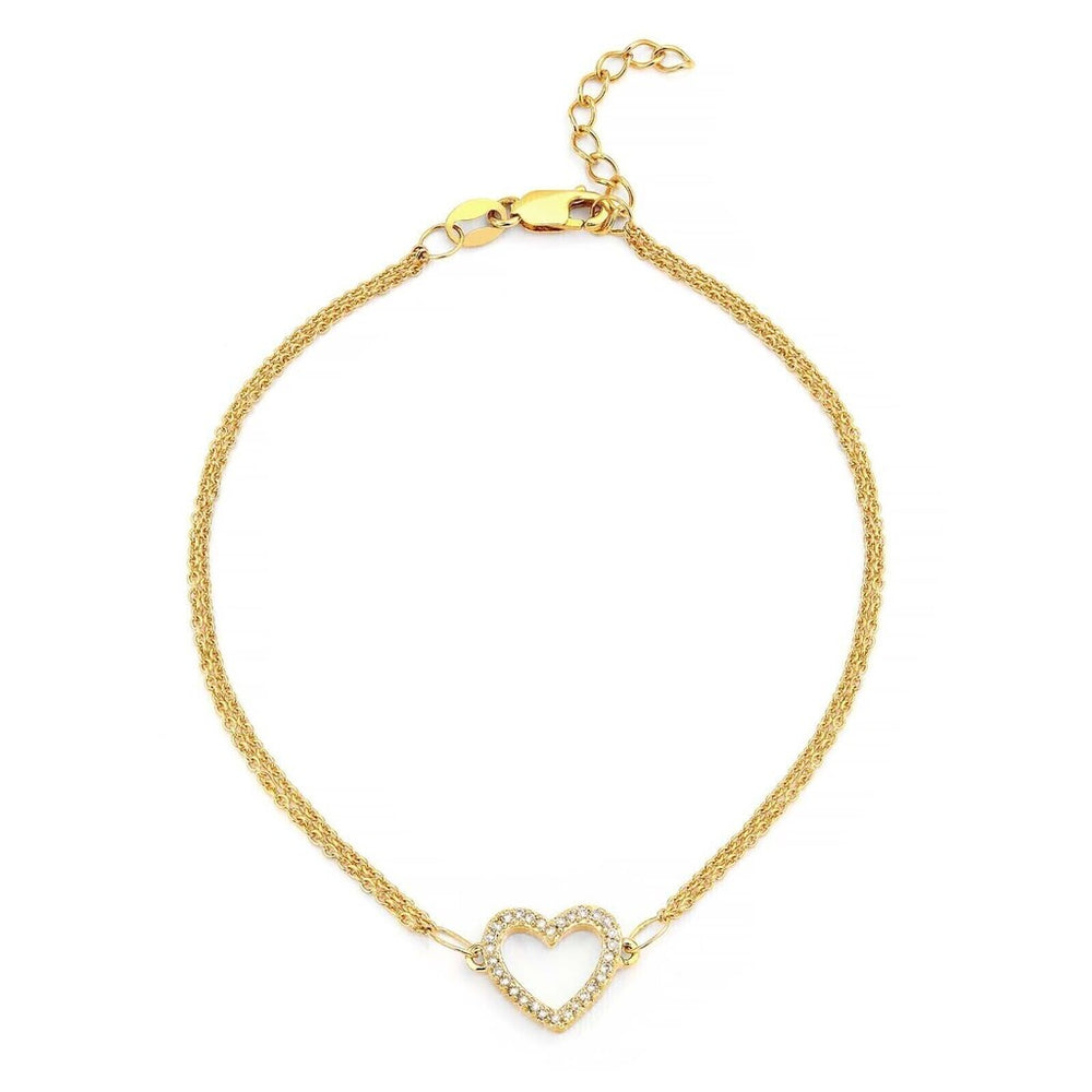 Pulseira em Prata 925 com Diamantes