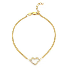 Pulseira em Prata 925 com Diamantes