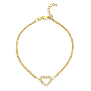 Pulseira em Prata 925 com Diamantes