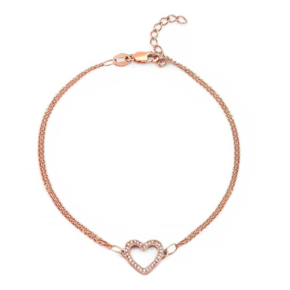 Pulseira em Prata 925 com Diamantes