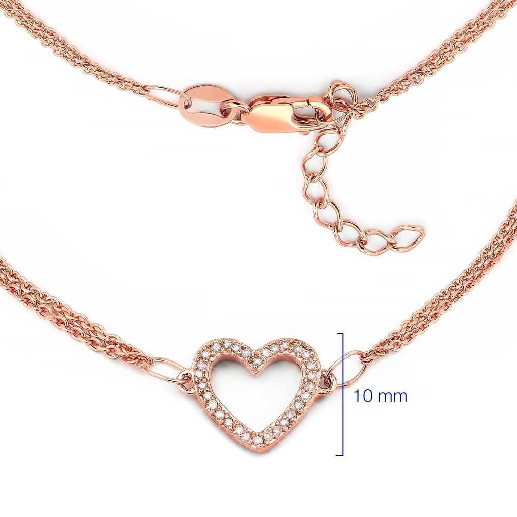 Pulseira em Prata 925 com Diamantes