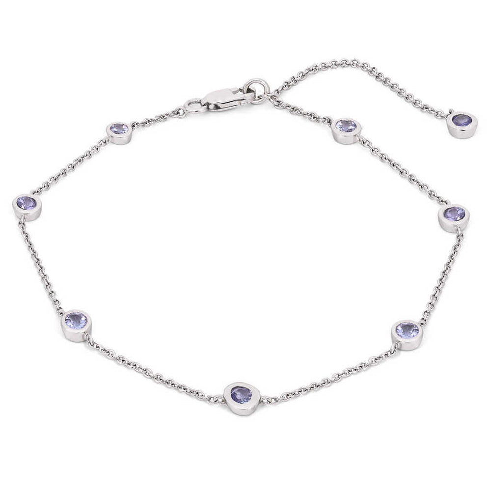 Pulseira em Prata 925 com Tanzanitas