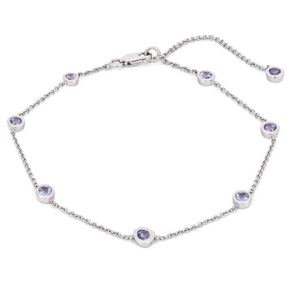 Pulseira em Prata 925 com Tanzanitas