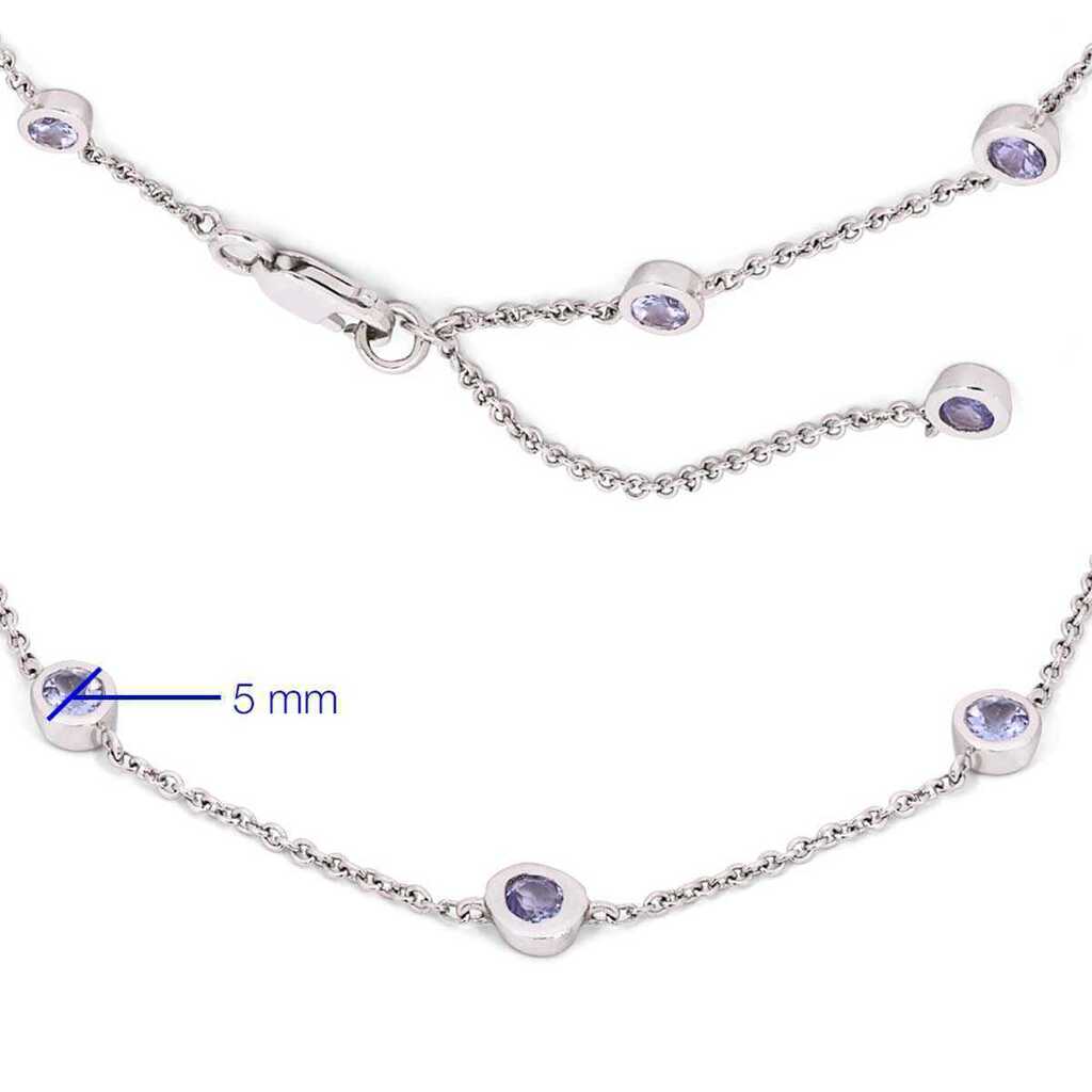Pulseira em Prata 925 com Tanzanitas