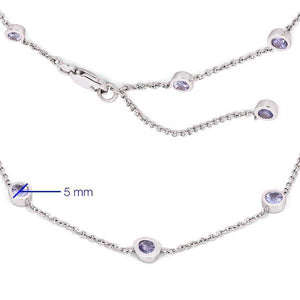 Pulseira em Prata 925 com Tanzanitas