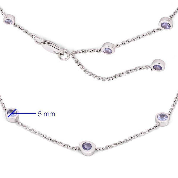 Pulseira em Prata 925 com Tanzanitas