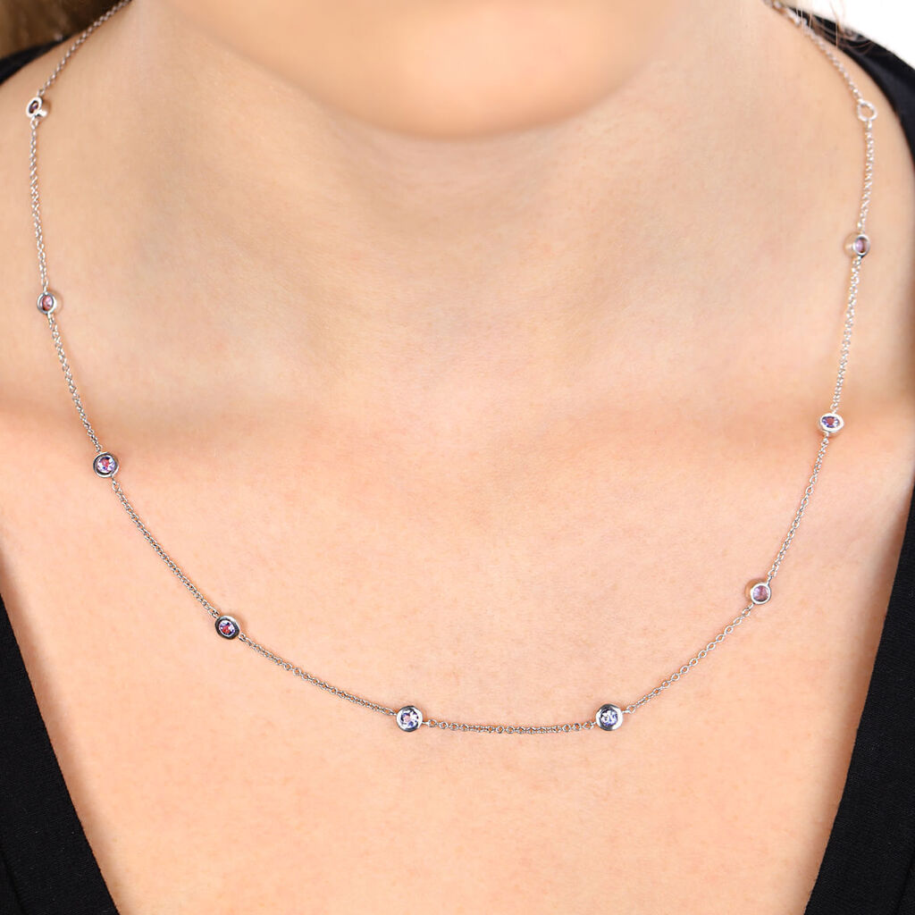 Colar em Prata 925 com Tanzanitas