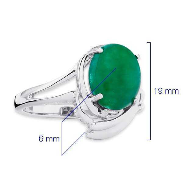 Conjunto em Prata 925 com Jade e Diamantes