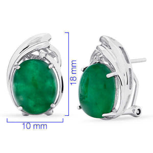 Conjunto em Prata 925 com Jade e Diamantes