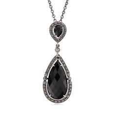 Pingente em Prata 925 com Onix e Marcassitas