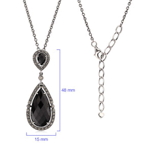 Pingente em Prata 925 com Onix e Marcassitas