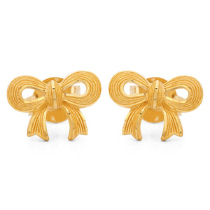 143171-Par de Brinco Linha Prima Gold em Ouro Amarelo 23,84 k Lacinho