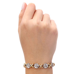Pulseira em Ouro Amarelo 18k com Diamantes