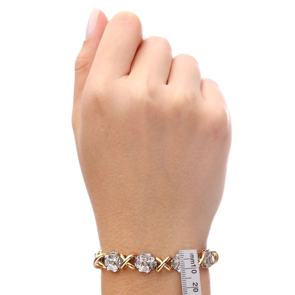 Pulseira em Ouro Amarelo 18k com Diamantes