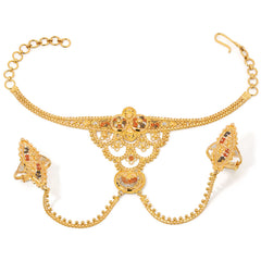 146702-Pulseira Linha Alshahba em Ouro Amarelo 21k
