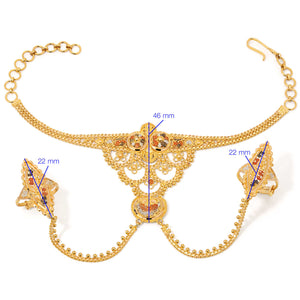 146702-Pulseira Linha Alshahba em Ouro Amarelo 21k