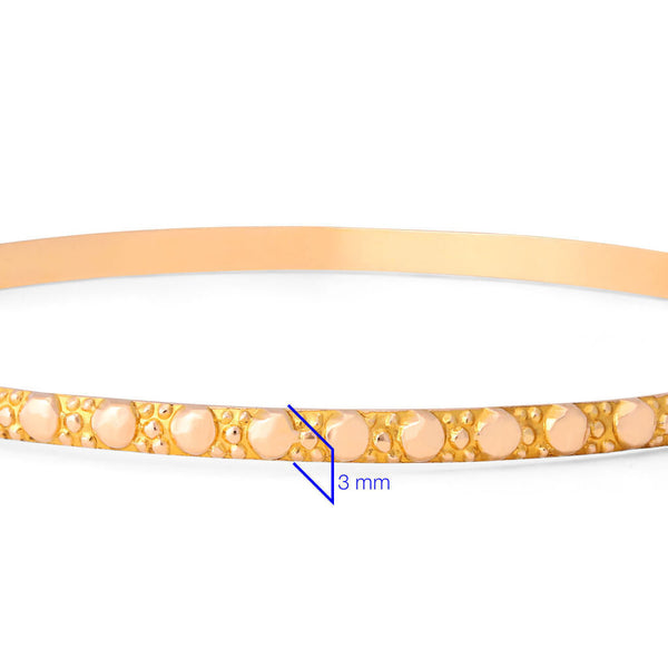 Bracelete Trabalhado Sem Fecho-6 Cm Ouro Rosé