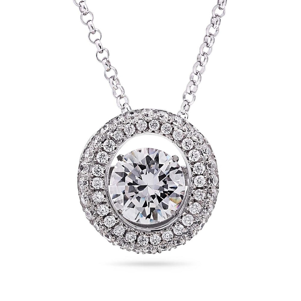 Pingente Linha Dancing Diamonds em Prata 925 com Zircônias
