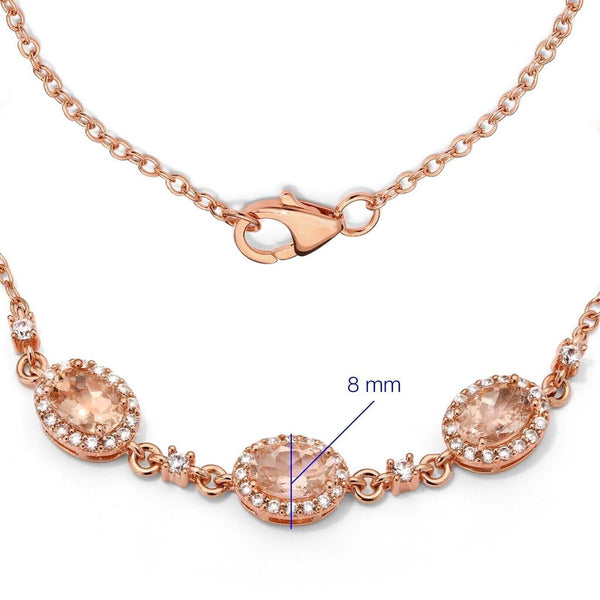 Pulseira em Prata 925 com Morganitas