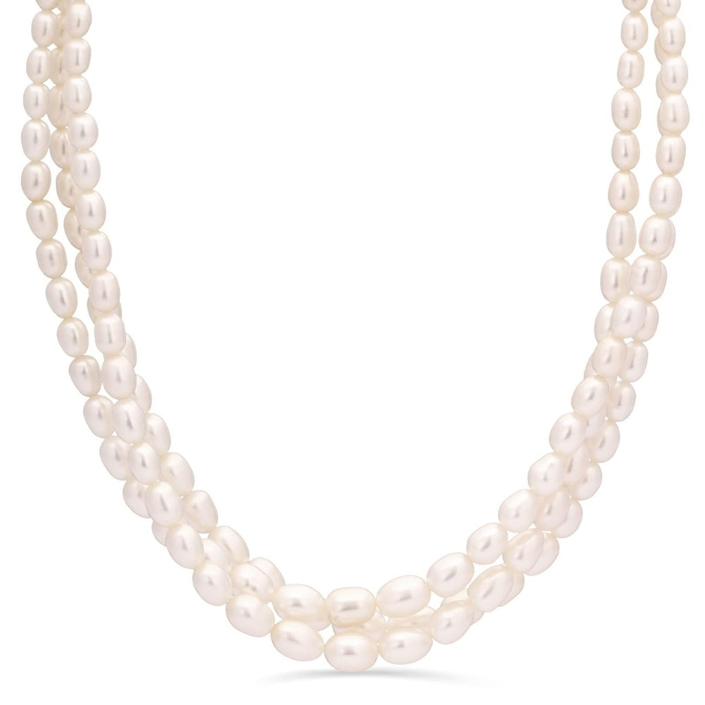 Colar Torcal em Prata 925 com Perolas
