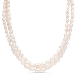 Colar Torcal em Prata 925 com Perolas