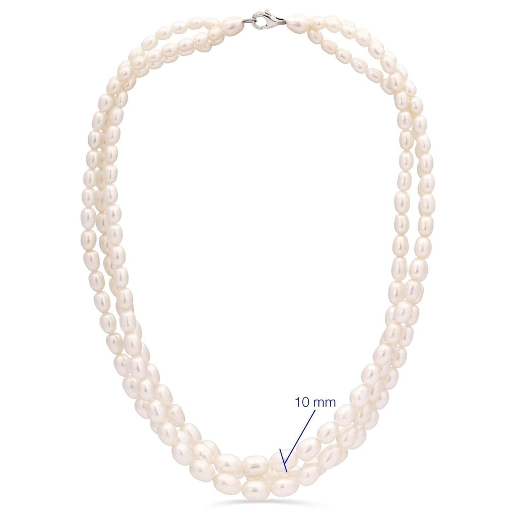 Colar Torcal em Prata 925 com Perolas