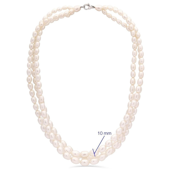 Colar Torcal em Prata 925 com Perolas
