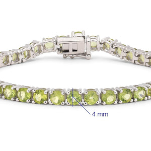 Pulseira em Prata 925 com Peridotos