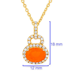 Conjunto em Prata 925 com Opala e Zircônias