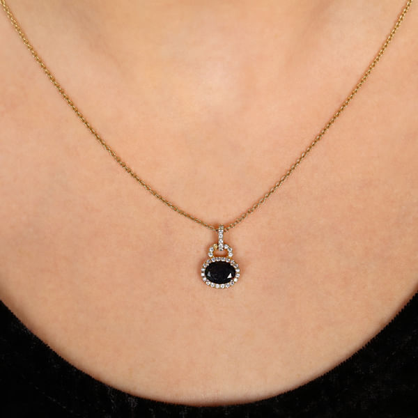 Conjunto em  Prata 925 com Opala e Zircônias