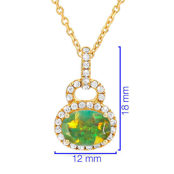 Conjunto de Prata com Opala e Zircônias