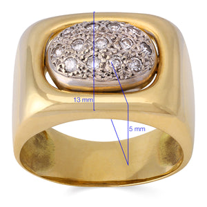 153116- Anel em Ouro Amarelo com Diamantes