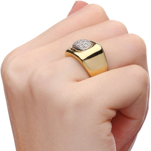 153116- Anel em Ouro Amarelo com Diamantes