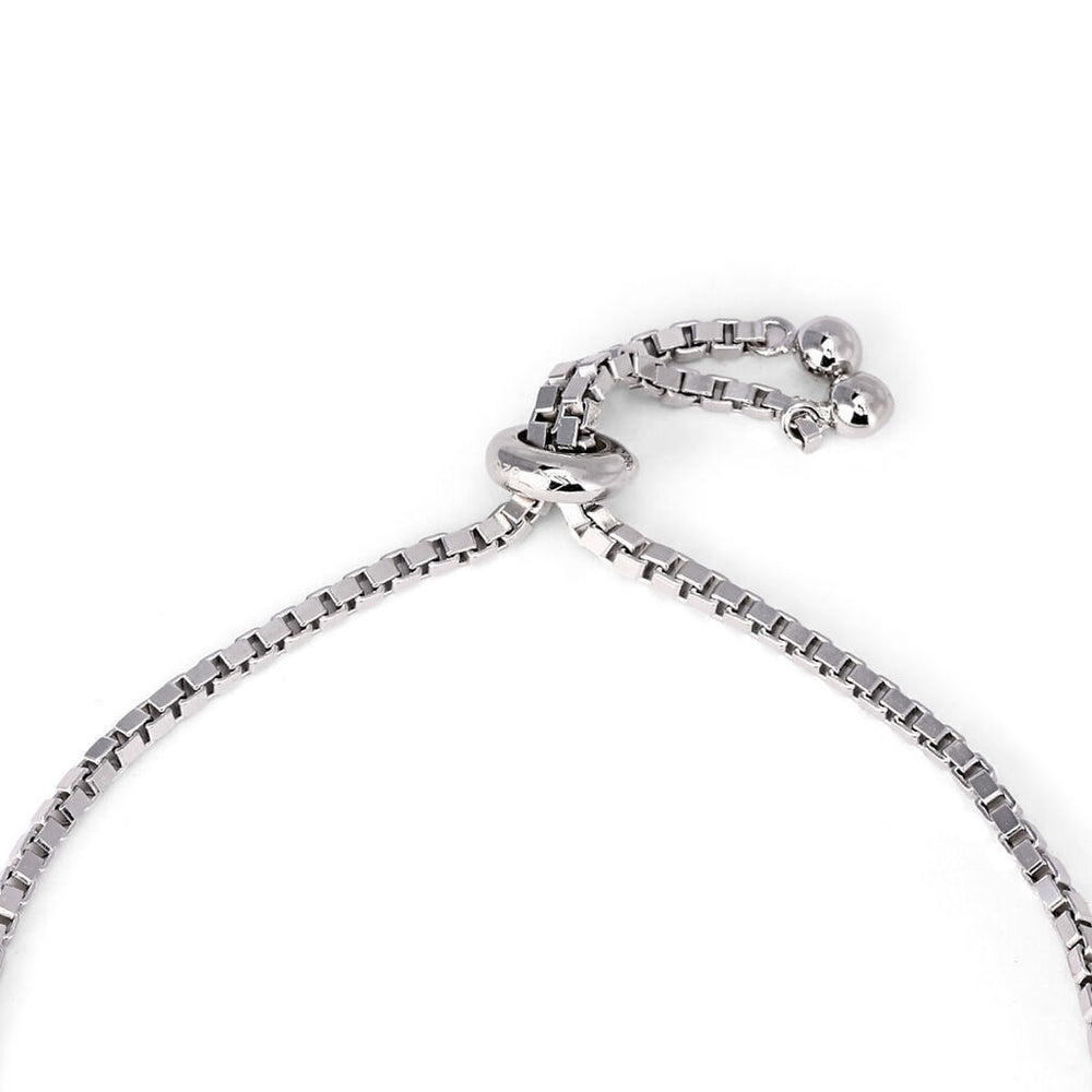 Pulseira em Prata 925 com Diamante Negro e Brancos