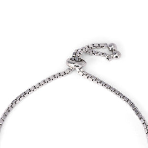 Pulseira em Prata 925 com Diamante Negro e Brancos