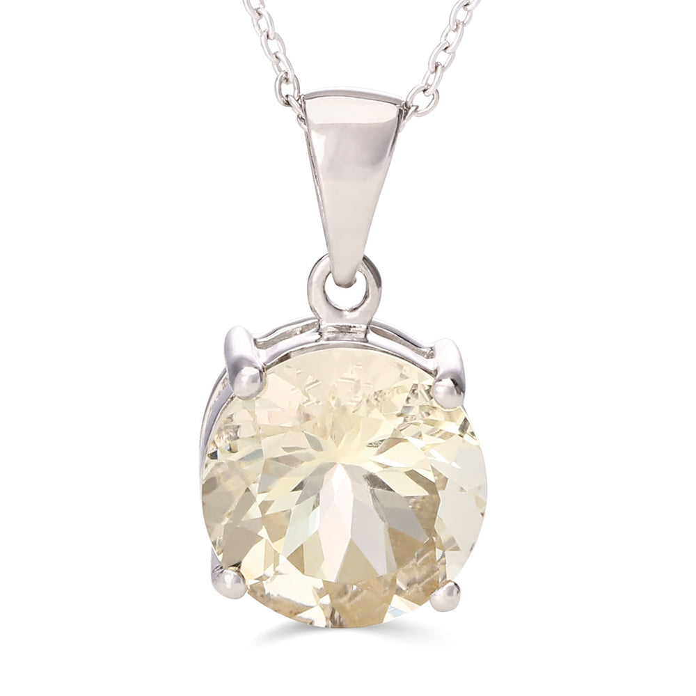 Pingente em Prata 925 com Scapolite Amarela