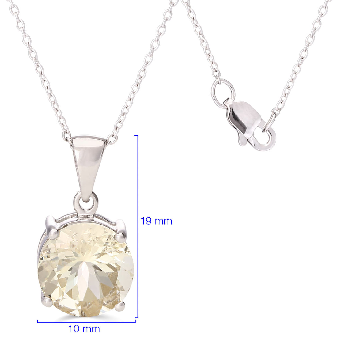Pingente em Prata 925 com Scapolite Amarela