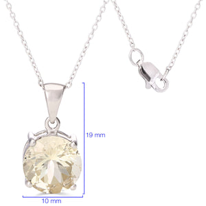Pingente em Prata 925 com Scapolite Amarela