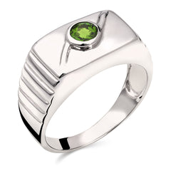 Anel em Prata 925 com Chromediopside