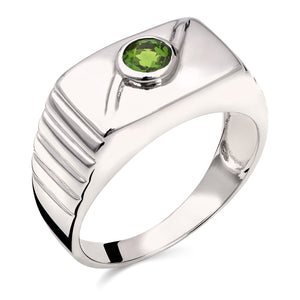 Anel em Prata 925 com Chromediopside