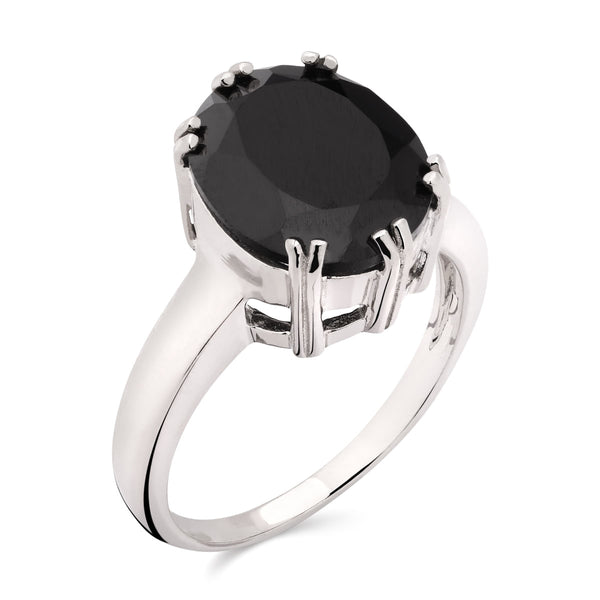 Anel em Prata 925 com Black Spinel