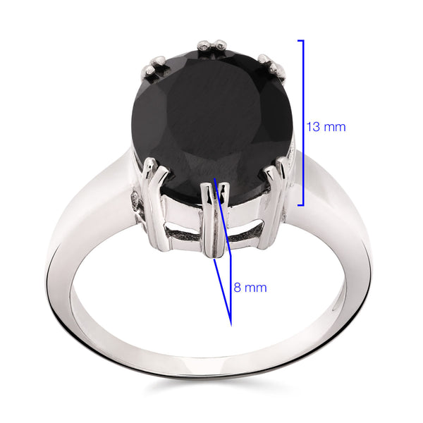 Anel em Prata 925 com Black Spinel