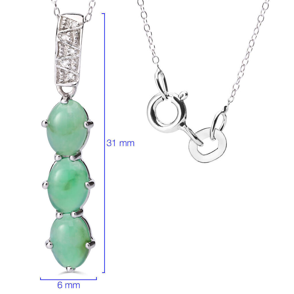 Pingente em Prata 925 De Crisopala  e Diamantes
