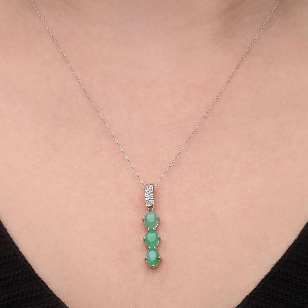 Pingente em Prata 925 De Crisopala  e Diamantes