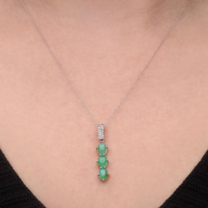 Pingente em Prata 925 De Crisopala  e Diamantes