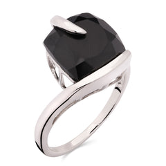Anel em Prata 925 com Black Spinel
