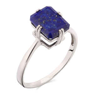 Anel em Prata 925 com Lapis Lazulle