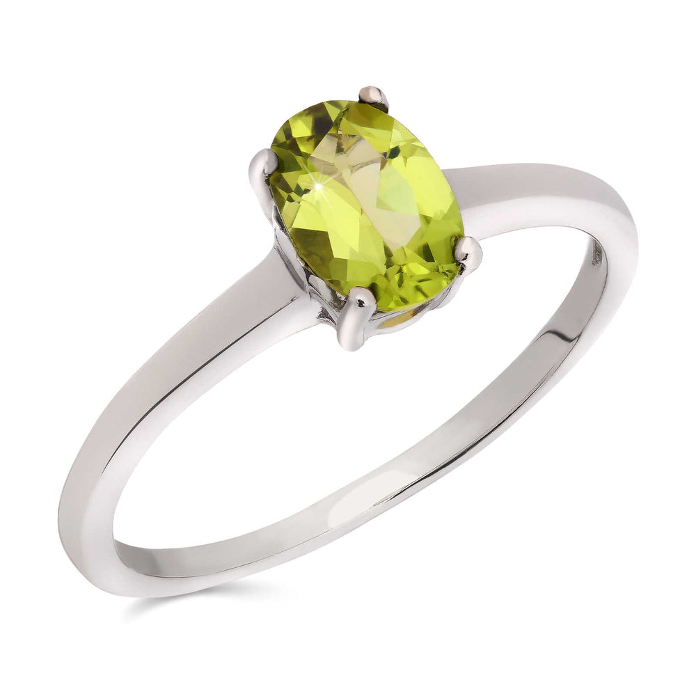 Anel em Prata 925 com Peridoto