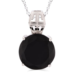Pingente em Prata 925 com Onix Redondo