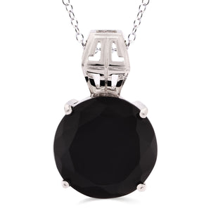 Pingente em Prata 925 com Onix Redondo